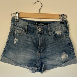 Vintage hollister high rise denim shorts